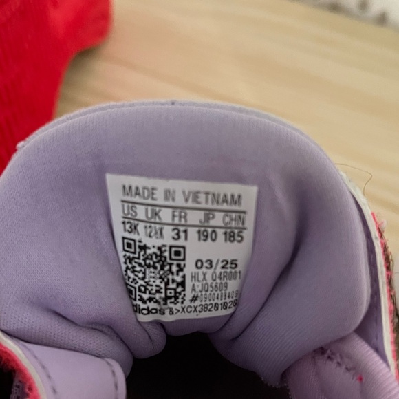 Adidas Kids' Purple and Pink Sneakers - Picture 6 of 6
